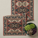 DaDalogy Elegant Majestic Kilim Red Persian Rug Ornate Floral Woven Tapestry Table Runner (18195) by DaDalogy Bedding Collection