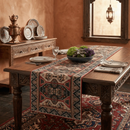 DaDalogy Elegant Majestic Kilim Red Persian Rug Ornate Floral Woven Tapestry Table Runner (18195) by DaDalogy Bedding Collection