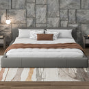 Stylish Upholstered Bed With Birch Wood Frame