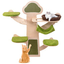 Wall-Mounted Cat Tower Cat Wall Shelves Furniture with Bed-Green by LJGDeals