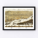 Vintage Map of La Crosse, Wisconsin 1867
