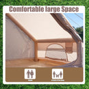 Inflatable Glamping Tent For 4 - 6 People, Waterproof Outdoor Tent With Pump - Khaki by HouseOfZazla