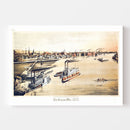 Vintage Map of La Crosse, Wisconsin 1873