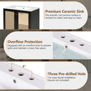 Bathroom Vanity With Soft Closing Mechanism - Black by HouseOfZazla