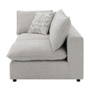 Marisa - Modular Left Facing Loveseat With 2 Pillows - Beige Boucle by Unique Piece Furniture