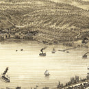 Vintage Map of Lake Geneva, Wisconsin 1882