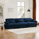 Modern Sofa With Bolstered Armrests And Pillows by HouseOfZazla
