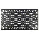 Ornate Outdoor Mesh Aluminum Black 68-in Rectangle Patio Dining Table