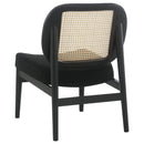 Quinne - Accent Chair With Padded Seat - Black by HouseOfZazla