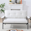 Modern Metal Frame Sofa With Sponge Filling For Compact Spaces And Versatile Use