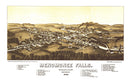 Vintage Map of Menomonee Falls, Wisconsin 1886