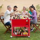 Portable Patio Cooler with Bottom Storage Shelf and Bottle Opener by LJGDeals