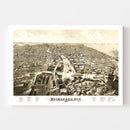 Vintage Map of MIlwaukee, Wisconsin 1879