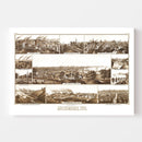Vintage Map of Milwaukee, Wisconsin 1882