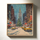 New York Winter Christmas Cityscape