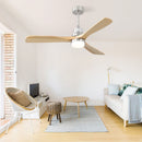 Indoor Ceiling Fan With Dimmable LED Light, 6 Speed Remote ControlLED DC Motor, Reversible Blades by Unique Piece Furniture