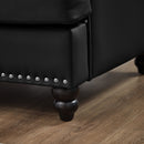 59.5" Modern Classic Design Loveseat Leather Couch