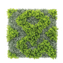 Natural Green and White Moss Artificial Vertical Garden Green Wall Panel 40×40in – UV Resistant – Commercial Grade