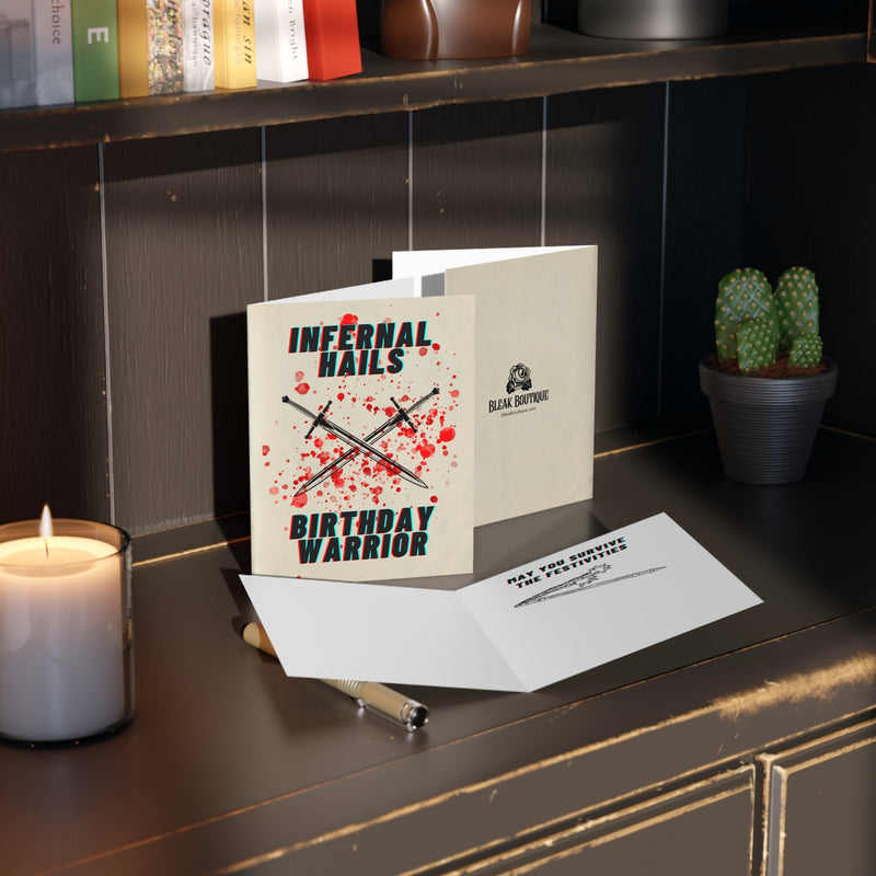 "Birthday Warrior" Funny Greeting Cards