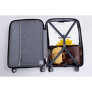 Hardshell Suitcase Spinner Wheels PP Luggage Sets Lightweight Durable Suitcase with TSA Lock,3-Piece Set (20/24/28), Gray