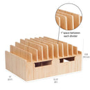 Bamboo 10 Port Charging Station Plus 2 Caddy Adapter Combo by MobilevisionUS