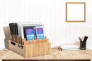 Bamboo 10 Port Charging Station with 2 Powermod 6 Port USB Chargers by MobilevisionUS