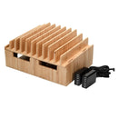 Bamboo 10 Port Charging Station with 2 Powermod 6 Port USB Chargers by MobilevisionUS