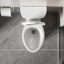 Gloss 2 Piece Toilet With 1.28 Gpf Tornado Flush, Rimless Bowl, Soft Closing Seat - Gloss White by HouseOfZazla