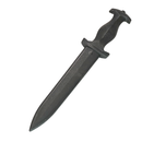 Long Spear Pointed Dagger Poly Training Knife Prop with 8.5 Inch Blade and Grooved Wood Grained Textured Handle by NewRuleFX.com