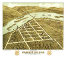 Vintage Map of Prairie du Sac, Wisconsin 1870