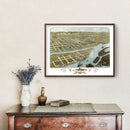 Vintage Map of Prairie du Chien, Wisconsin 1870