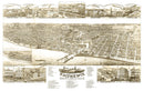 Vintage Map of Racine, Wisconsin 1883
