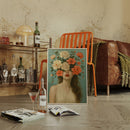 Flourish in Coral and Cream