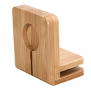 Bamboo Charging Station & Apple Watch Adapter with MFI Cable by MobilevisionUS