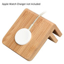 Bamboo Apple Watch Charger Adapter for MobileVision Stands | Custom Fit Charging Dock Accessory by MobilevisionUS