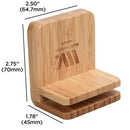 Slim Bamboo Charging Station with Apple Watch Adapter | Multi-Device Organizer & Magnetic Cable Management Hub by MobilevisionUS