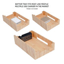 Slim Bamboo Charging Station with Apple Watch Adapter | Multi-Device Organizer & Magnetic Cable Management Hub by MobilevisionUS