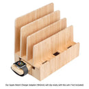 Bamboo Slim Stand and Charging Organizer by MobilevisionUS