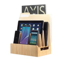 Bamboo Slim Stand and Charging Organizer by MobilevisionUS