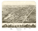 Vintage Map of Ripon, Wisconsin 1867