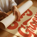 Stay Groovy Retro Typography Print