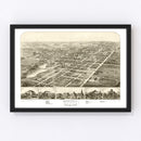 Vintage Map of Ripon, Wisconsin 1867