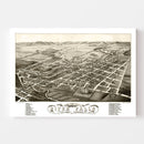 Vintage Map of River Falls, Wisconsin 1880