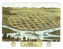 Vintage Map of Sauk City, Wisconsin 1870