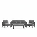 Outdoor Patio Set, All-Weather With Thick Cushions by HouseOfZazla