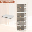 3/4/5/6-Cube Stackable Storage Bins with Detachable Wheels by LJGDeals