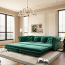 3 In 1 Pull Out Sofa Bed With Movable Ottoman