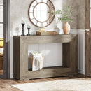 Narrow Entryway Storage Console Table With Open Shelf by HouseOfZazla