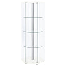 Tenley - 4 Shelf Curio Cabinet With Hexagonal Design