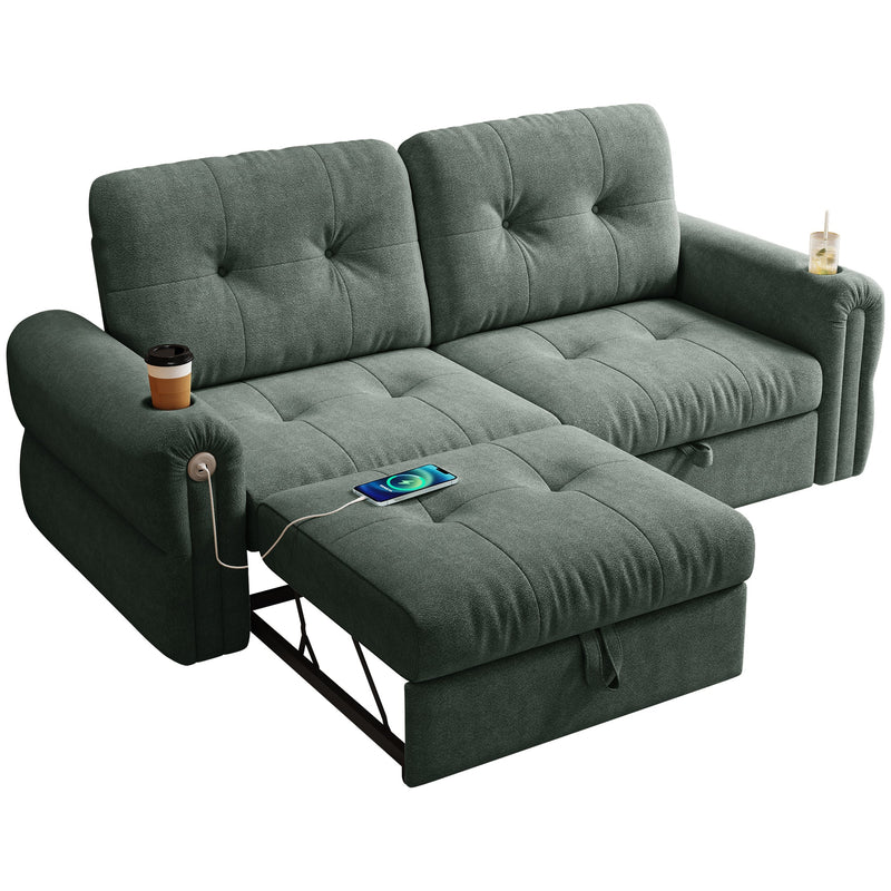 Chenille Convertible Sofa Bed, photo 4 of 10